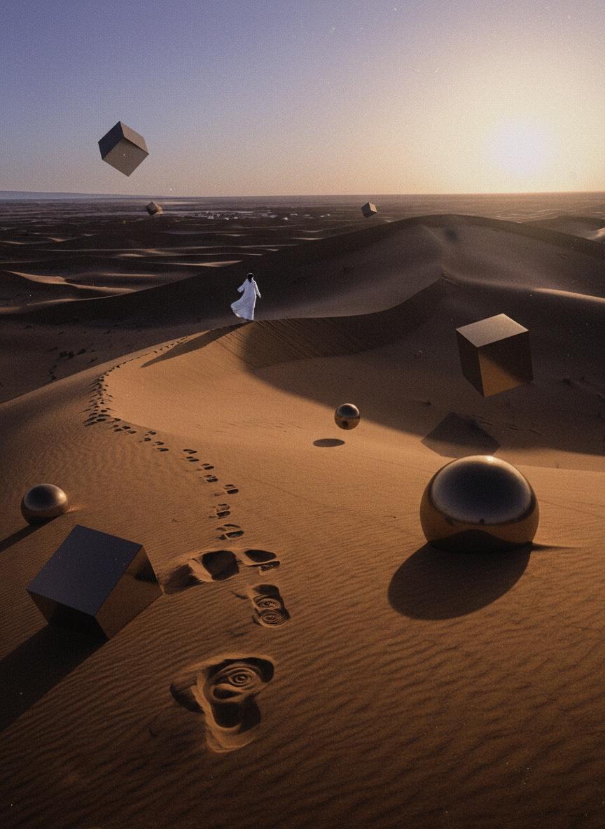 Ephemeral Echoes In Ochre Sands — Jacques Villedieu