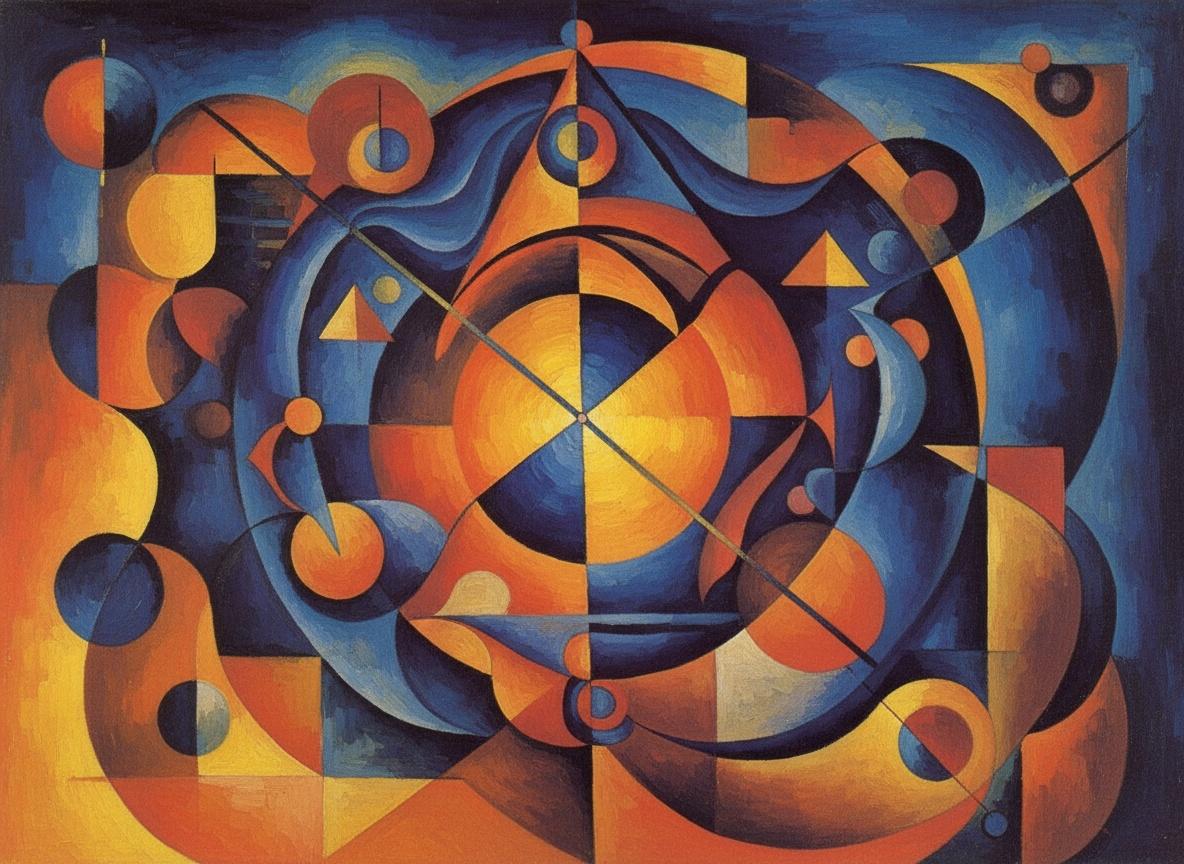 Chromatic Resonance In Azure And Ember — Jacques Villedieu