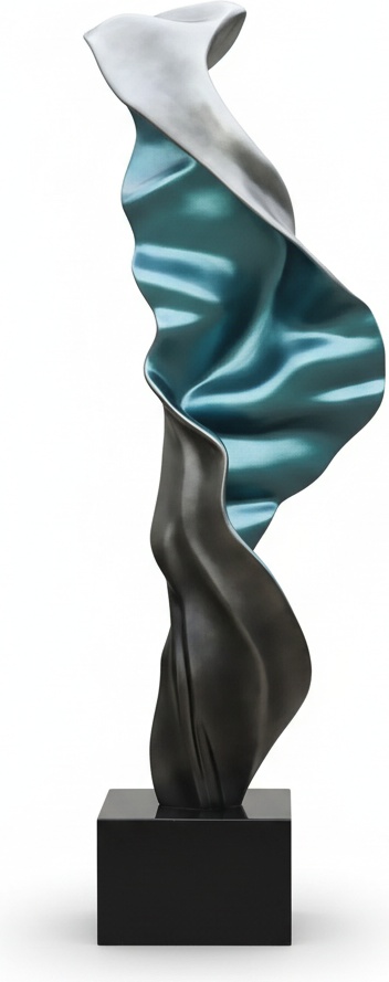 Fluid Resin Sculpture: Nature's Embrace