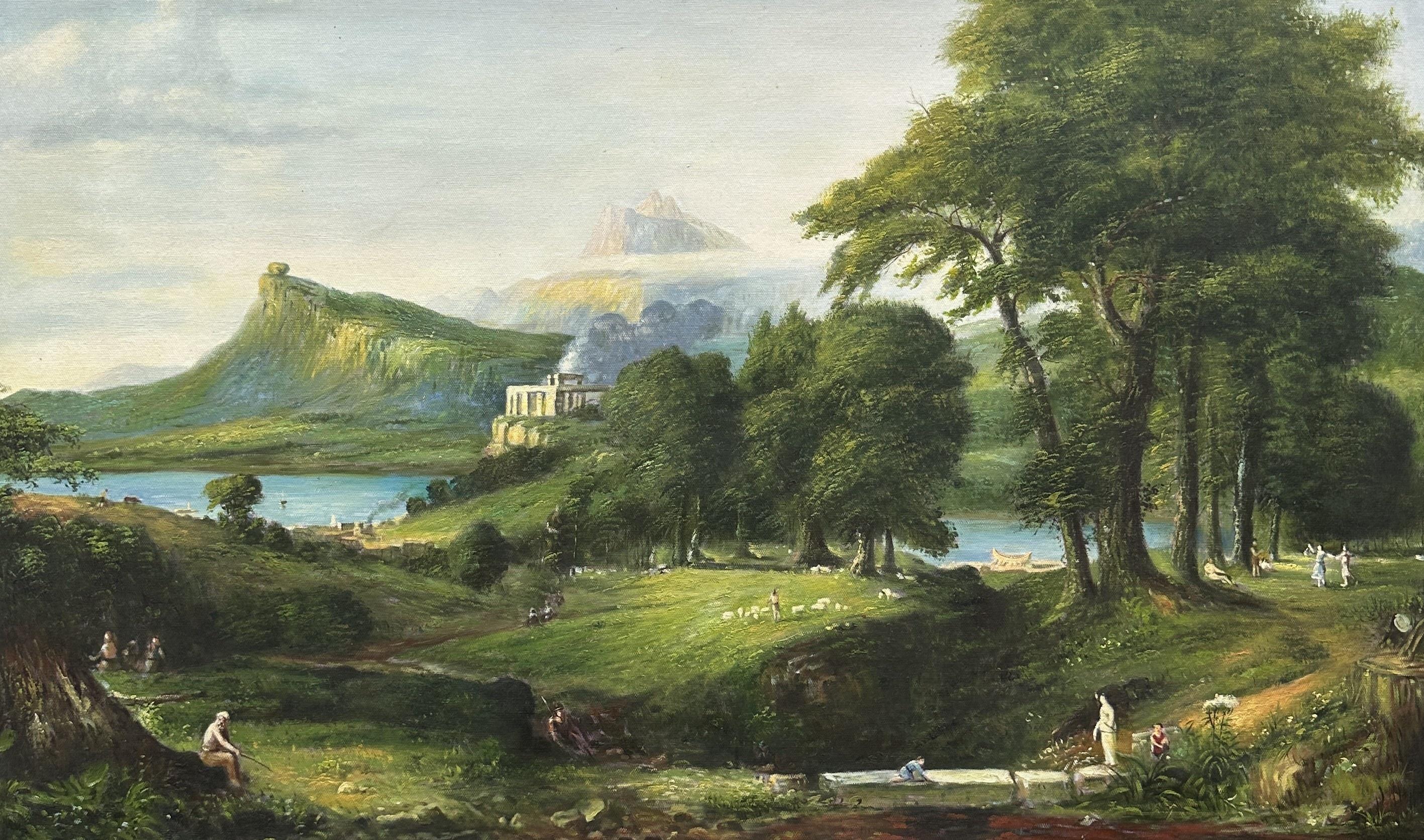 The Course Of Empire The Arcadian Or Pastoral State - Thomas Cole — Thomas Cole