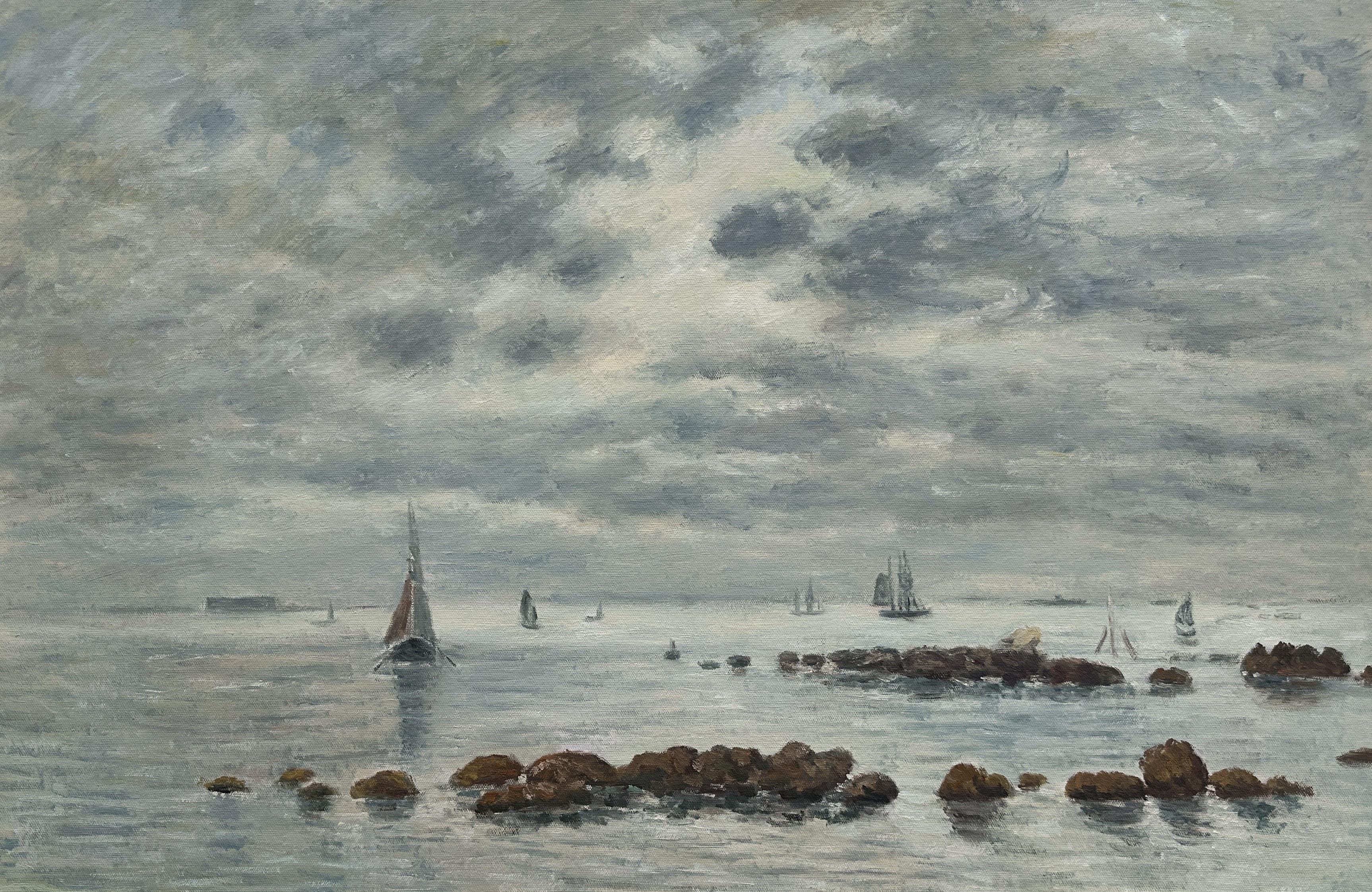 Saint-vaast-la-hougue, La Baie (low Tide, Saint Vaast La Hougue) - Eugène Louis Boudin — Eugène Louis Boudin