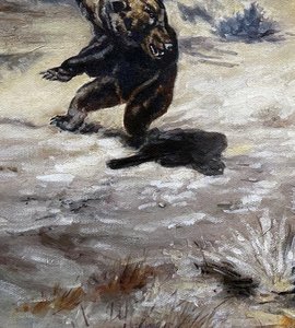 Roping A Grizzly - Charles Marion Russell — Charles Marion Russell