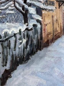 Snow At Louveciennes - Alfred Sisley — Alfred Sisley