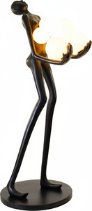 Elegant Metal Garden Figure Lamp