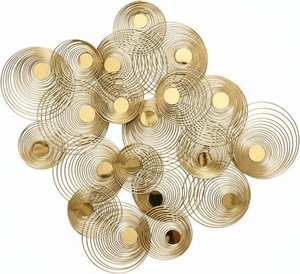 Golden Spiral Stainless Steel Wall Sculpture