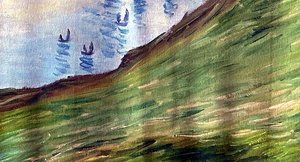 Cliffs At Pourville - Claude Monet — Claude Monet