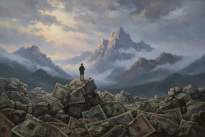 Ephemeral Summit — Jacques Villedieu, Romanticism (sublime Landscape)