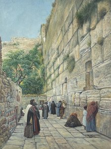 The Wailing Wall, Jerusalem - Gustav Bauernfeind — Gustav Bauernfeind, Orientalism