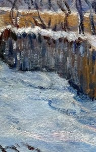 Effet De Neige; Argenteuil - Claude Monet — Claude Monet