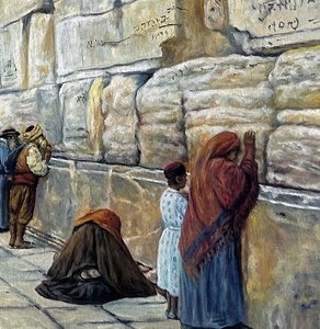 The Wailing Wall, Jerusalem - Gustav Bauernfeind — Gustav Bauernfeind