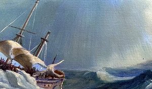 Warships In A Heavy Storm - Ludolf Backhuysen — Ludolf Backhuysen