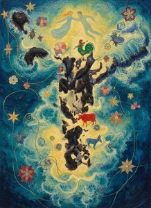 Celestial Zodiac: Echoes Of Chagall’s Dreamscape — Jacques Villedieu, Early Modernism (surrealism / Expressionism)