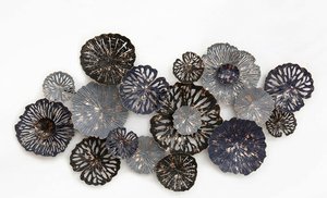 Nordic Metal Wall Sculpture – Abstract Circular Design, Modern Art Wall Decor This Striking Metal Wall S