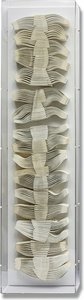 Woven Paper Wall Sculpture In Acrylic Frame