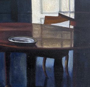 Interior With Ida Playing The Piano - Vilhelm Hammershøi — Vilhelm Christian Hammershøi