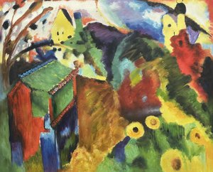 Garden In Murnau - Wassily Kandinsky — Wassily Wassilyevich Kandinsky, Expressionism