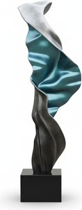 Fluid Resin Sculpture: Nature's Embrace, Organic Minimalism