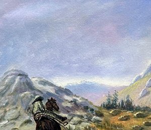 Capturing The Grizzly - Charles Marion Russell — Charles Marion Russell