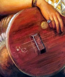 Malabar Lady With Veena - Raja Ravi Varma — Raja Ravi Varma