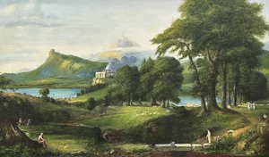 The Course Of Empire The Arcadian Or Pastoral State - Thomas Cole — Thomas Cole