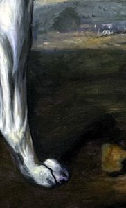 Viscount Gormanston's White Dog - George Stubbs — George Stubbs