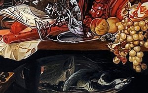 Kitchen Scene With Christ At Emmaus - Joachim Beuckelaer — Joachim Beuckelaer