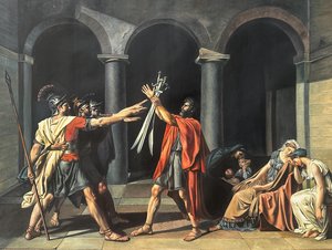 The Oath Of The Horatii - Jacques-louis David — Jacques-louis David