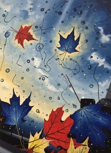 Ephemeral Descent: Azure & Ember — Jacques Villedieu