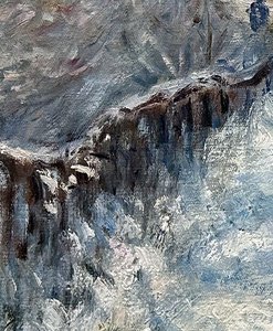 Effet De Neige; Argenteuil - Claude Monet — Claude Monet