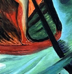 Drei Mädchen In Einer Barke (hree Girls In A Barque) - August Macke — August Macke