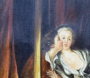 The Stolen Kiss (le Baiser À La Dérobée) - Jean-honoré Fragonard — ジャン＝オノレ・フラゴナール
