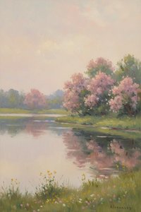 Ephemeral Bloom On The Quiet River — Jacques Villedieu