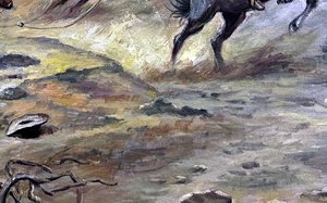 Capturing The Grizzly - Charles Marion Russell — Charles Marion Russell