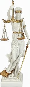 White Fiberglass Statue Of Justice: Timeless Symbol Of Law & Equity