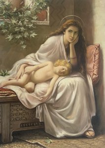 But Mary Kept All These Things And Pondered Them In Her Heart - Alice Havers — Alice Mary Havers
