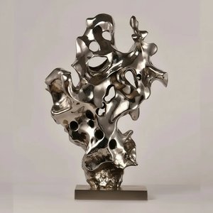 Stainless Steel Abstract Sculpture - Flowing Form, Abstract Art