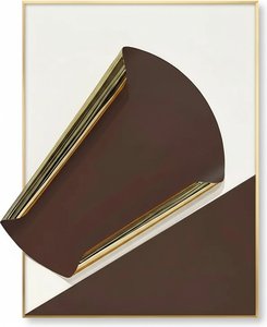 Serene Geometric Landscape: Hand-painted Canvas Art, Modern Art Experience The Tranquility Of A Hand-p