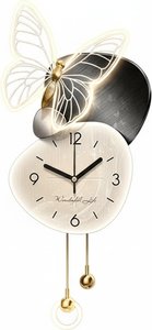 Illuminated Butterfly Wall Clock – Modern Home Décor