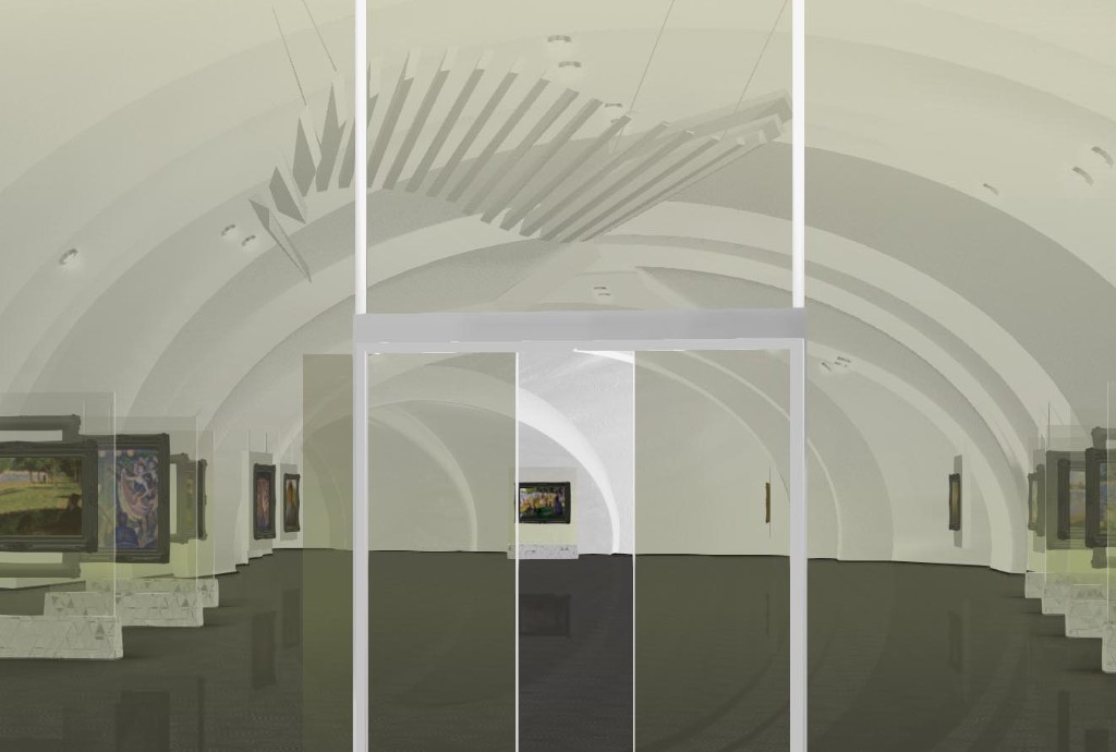 A private 3D gallery floor plan